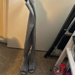 Cape Robbin Connie-1 over the knee peep toe stacked heel boots